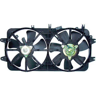 2880 | 2000-2002 MAZDA 626 Radiator cooling fan assy w/2.5L engine; w/air cond; dual fan assembly | MA3115119|KLR915025B