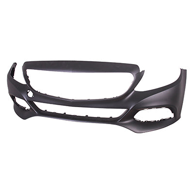 1000 | 2015-2018 MERCEDES-BENZ C300 Front bumper cover W205; Sedan; w/o AMG; w/o Luxury; w/o Surround View; w/o Active Park; prime | MB1000467|2058800140649999