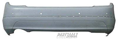 1100 | 2008-2009 MERCEDES-BENZ C230 Rear bumper cover w/o AMG Styling Pkg; w/Sport Pkg; w/Parktronic; prime | MB1100283|2048801340