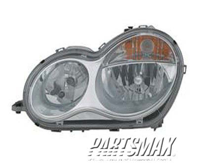 2502 | 2005-2007 MERCEDES-BENZ C230 LT Headlamp assy composite 4dr sedan/wagon; w/halogen | MB2502148|2038201559