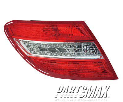2800 | 2008-2011 MERCEDES-BENZ C350 LT Taillamp assy w/Curve Lighting | MB2800128|2049068902