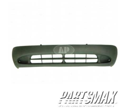 1000 | 1993-1996 EAGLE SUMMIT Front bumper cover 2dr coupe; DL; prime | MI1000205|MB945837