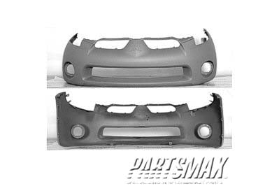 1000 | 2006-2008 MITSUBISHI ECLIPSE Front bumper cover Coupe; prime | MI1000313|6400B274