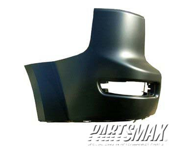 2530 | 2007-2009 MITSUBISHI OUTLANDER LT Rear bumper cover prime black | MI1116100|6410B593