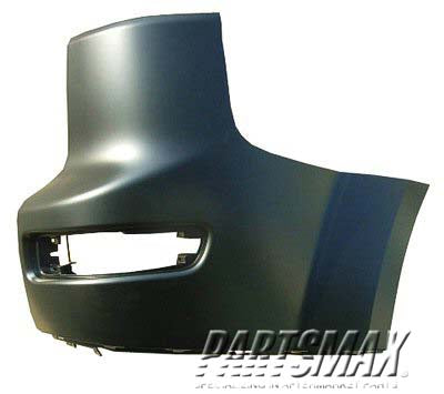 1117 | 2007-2009 MITSUBISHI OUTLANDER RT Rear bumper cover prime black | MI1117100|6410B594