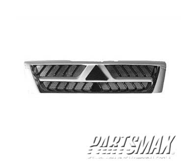 860 | 2001-2006 MITSUBISHI MONTERO Grille assy from 6/1/01; bright & black; paint to match | MI1200247|MR638723