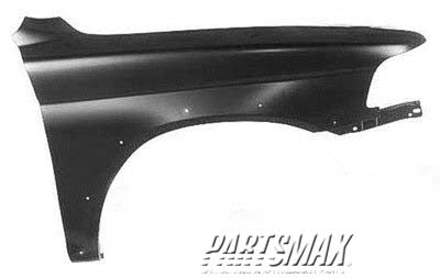 60 | 1997-1999 MITSUBISHI MONTERO SPORT RT Front fender assy w/flare holes | MI1241147|MR325738