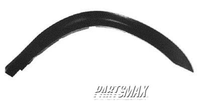 1268 | 2000-2004 MITSUBISHI MONTERO SPORT LT Front fender flare factory installed; smooth finish; black - paint to match | MI1268101|MR566329