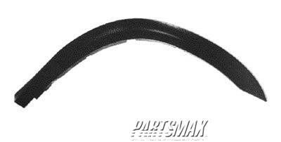 1269 | 2000-2004 MITSUBISHI MONTERO SPORT RT Front fender flare factory installed; smooth finish; black - paint to match | MI1269101|MR566330