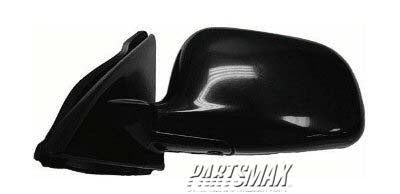 1320 | 1997-2002 MITSUBISHI MIRAGE LT Mirror outside rear view 4dr sedan; power remote; black - paint to match | MI1320110|MR574383