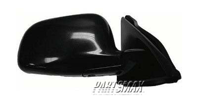 1710 | 1997-2002 MITSUBISHI MIRAGE RT Mirror outside rear view 4dr sedan; power remote; black - paint to match | MI1321110|MR322446