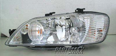 1150 | 2002-2003 MITSUBISHI LANCER LT Headlamp assy composite w/bright bezel; except Evolution | MI2502124|MR972589