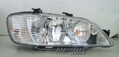 2503 | 2002-2003 MITSUBISHI LANCER RT Headlamp assy composite w/bright bezel; except Evolution | MI2503124|MR972590