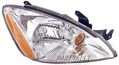2503 | 2004-2007 MITSUBISHI LANCER RT Headlamp assy composite except Evolution; 4dr wagon; w/o ABS; bright | MI2503136|MN154898