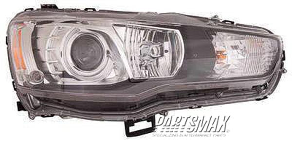 2503 | 2008-2015 MITSUBISHI LANCER RT Headlamp assy composite EVOLUTION; HID | MI2503148|8301C364