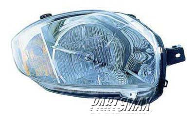 2503 | 2007-2012 MITSUBISHI ECLIPSE RT Headlamp assy composite Spyder; From 1-07 | MI2503159|8301B136