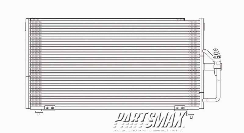 2910 | 1999-2003 MITSUBISHI GALANT Air conditioning condenser all | MI3030112|MR298795