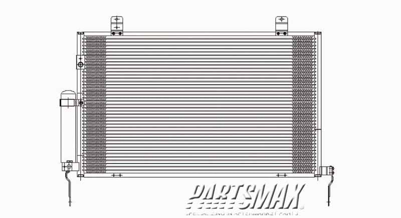 3030 | 2004-2008 MITSUBISHI ENDEAVOR Air conditioning condenser w/o towing package | MI3030164|7812A172