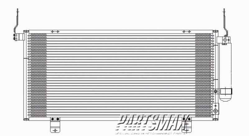 3030 | 2004-2008 MITSUBISHI GALANT Air conditioning condenser all | MI3030168|MR958343