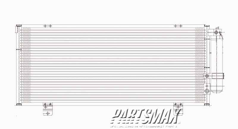 3030 | 2006-2012 MITSUBISHI ECLIPSE Air conditioning condenser all | MI3030171|7812A174