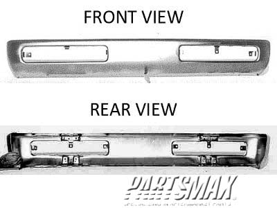 260 | 1996-1997 NISSAN PICKUP Front bumper face bar BASE|E|SE|XE; From 11-95; PTM | NI1002130|F20123B800