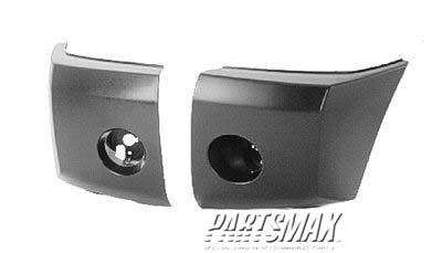 1004 | 2004-2007 NISSAN TITAN LT Front bumper extension outer LE|PRO-4X|SE; prime | NI1004145|620257S220