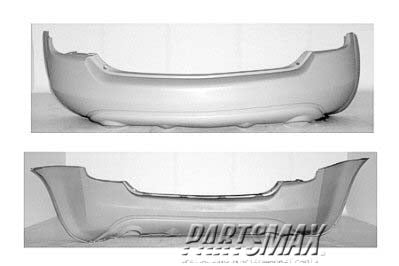 2430 | 2003-2005 NISSAN MURANO Rear bumper cover includes mounting clips & retainers; prime | NI1100231|H5M22CA040