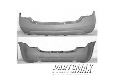 2430 | 2006-2007 NISSAN MURANO Rear bumper cover Includes mounting clips & screws; prime | NI1100243|HEM22CC20H