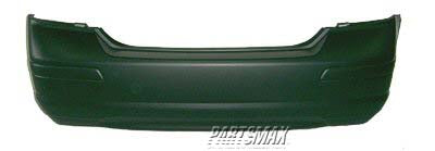 2430 | 2007-2011 NISSAN VERSA Rear bumper cover Sedan; w/o Spoiler; prime | NI1100272|HEM229EG0J