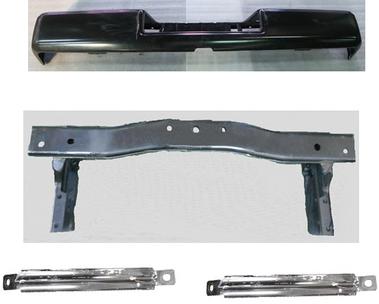 1103 | 2017-2019 NISSAN TITAN Rear bumper assembly w/o Tow Hitch; Black | NI1103135|85022EZ55A