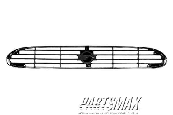 860 | 1999-2000 NISSAN QUEST Grille assy bright & black & argent | NI1200186|623107B225