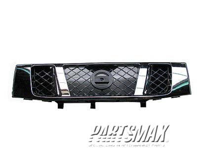 1200 | 2008-2015 NISSAN TITAN Grille assy LE|SE; w/o Sport Appearance Pkg; Chrome | NI1200240|62310ZR00A