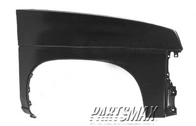 1241 | 1995-1997 NISSAN PICKUP RT Front fender assy 2WD | NI1241121|6311292G35