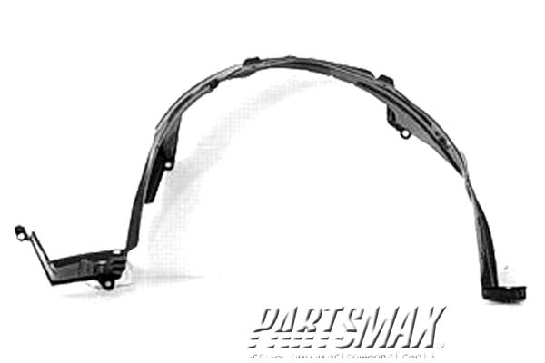 1248 | 2000-2006 NISSAN SENTRA LT Front fender inner panel fender liner; w/1.8L or 2.0L engine | NI1248106|638434Z800