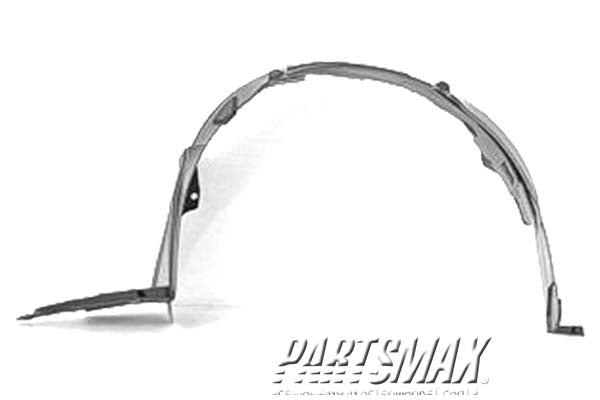 150 | 2004-2008 NISSAN MAXIMA LT Front fender splash shield fender liner | NI1250115|63843ZK00A