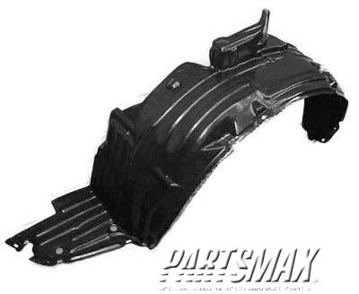 1250 | 2004-2009 NISSAN QUEST LT Front fender splash shield fender liner | NI1250117|63843CK000