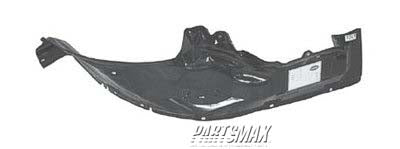 160 | 1999-2004 NISSAN PATHFINDER RT Front fender splash shield from 12/98; rear section | NI1251116|638422W100
