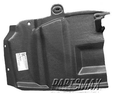 1251 | 2007-2008 NISSAN ALTIMA RT Front fender splash shield | NI1251139|64838JA00A