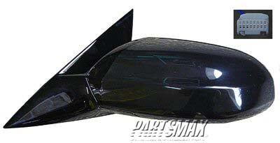 1320 | 2009-2014 NISSAN MAXIMA LT Mirror outside rear view 3.5 S; Power; w/o Premium Pkg | NI1320195|963029N80A-PFM