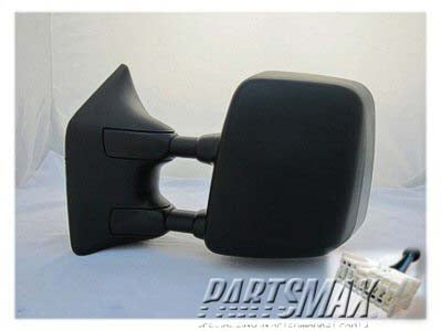 1320 | 2008-2015 NISSAN TITAN LT Mirror outside rear view PRO-4X; Power; Heated; w/Memory; w/Big Tow Pkg; w/Textured Cover; assy | NI1320205|96302ZR20E
