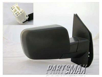 1321 | 2006-2015 NISSAN TITAN RT Mirror outside rear view Power w/Tex.Cover (SE Model w/o Big Tow Pkg) | NI1321174|96301ZH10A