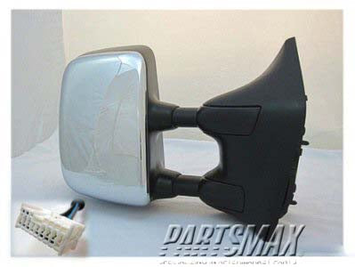 1321 | 2004-2015 NISSAN TITAN RT Mirror outside rear view LE; Power; Heated; w/Memory; w/Big Tow Pkg; w/Chrome Cover; assy | NI1321204|96301ZR30E