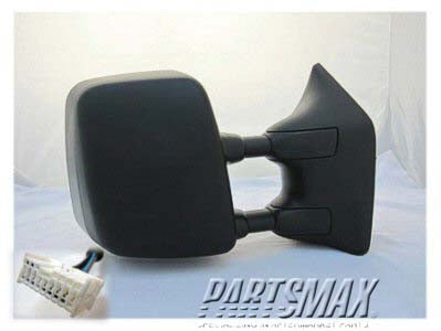 1321 | 2008-2015 NISSAN TITAN RT Mirror outside rear view PRO-4X; Power; Heated; w/Memory; w/Big Tow Pkg; w/Textured Cover; assy | NI1321205|96301ZR20E