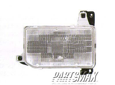 2502 | 1987-1995 NISSAN PATHFINDER LT Headlamp assy composite all | NI2502104|B606041G00