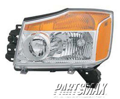 1150 | 2008-2015 NISSAN TITAN LT Headlamp assy composite all | NI2502168|260609FF0A