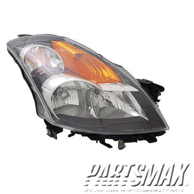 1160 | 2008-2009 NISSAN ALTIMA RT Headlamp assy composite Sedan; w/HID; Gun Metal Bezel | NI2503206|26010ZN50B