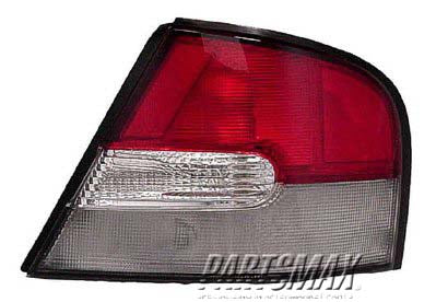 2080 | 1999-1999 NISSAN ALTIMA RT Taillamp assy SE; w/Limited Edition; w/clear lens | NI2801137|265500Z425