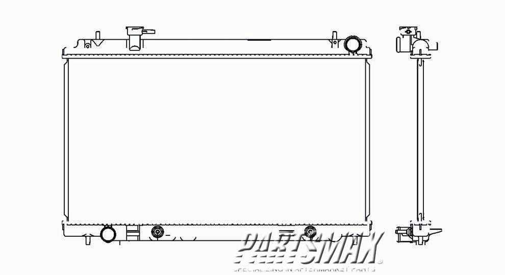 3010 | 2003-2006 NISSAN 350Z Radiator assembly w/auto trans | NI3010192|21460CD010