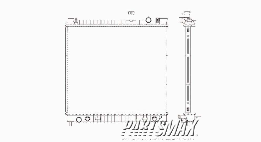 3010 | 2005-2015 NISSAN ARMADA Radiator assembly all | NI3010202|21460ZZ90A