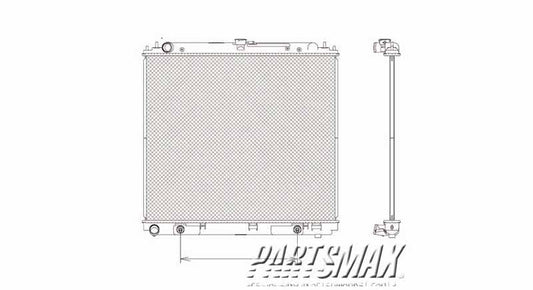 3010 | 2005-2021 NISSAN FRONTIER Radiator assembly w/2.5L engine; w/auto trans | NI3010207|214609BA0E